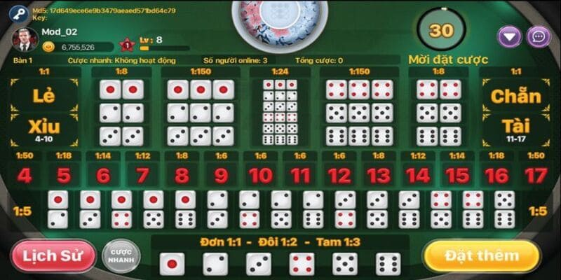 tài xỉu live cùng dealer
